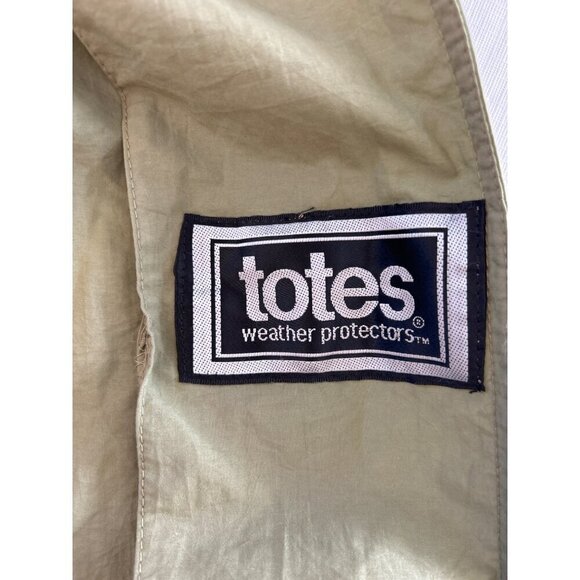 Totes Weather Protectors Men's Green Trench Coat Long Sleeve Belted Size L (C-3) - Picture 6 of 8